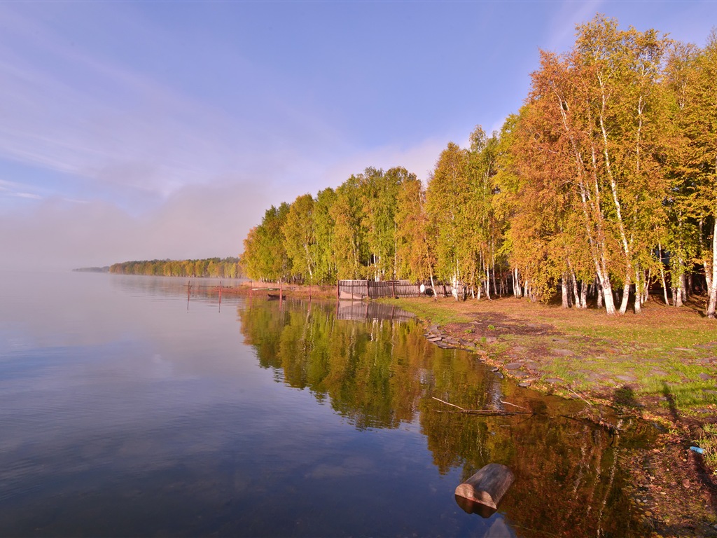 Озеро Байкал в России, декорации HD обои #9 - 1024x768