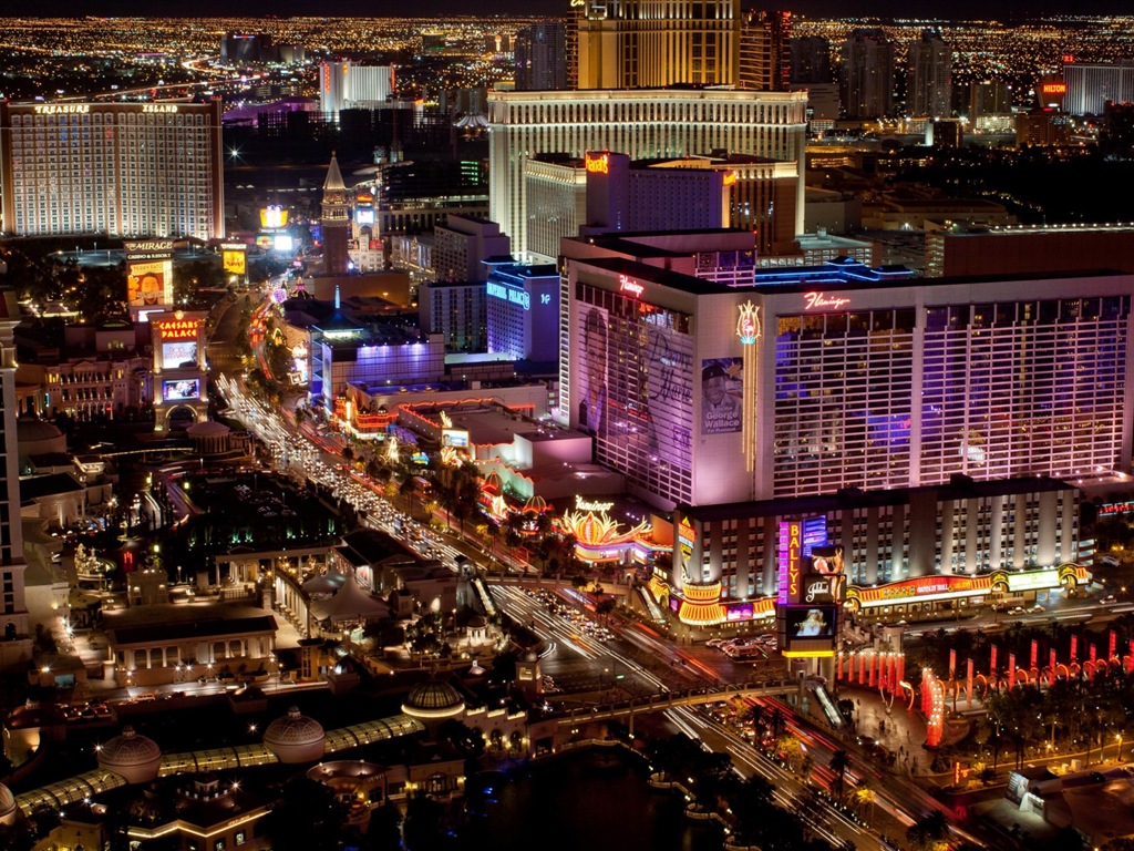 Krásný večer v Las Vegas HD tapety #15 - 1024x768