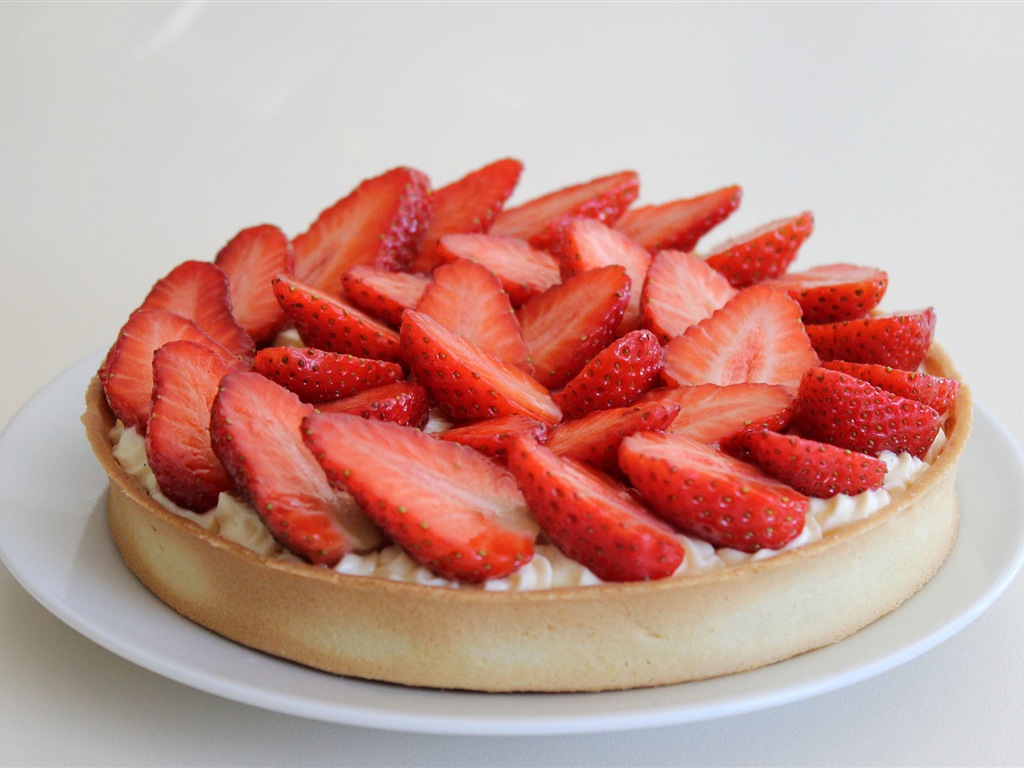 맛있는 딸기 케이크의 HD 배경 화면 #11 - 1024x768