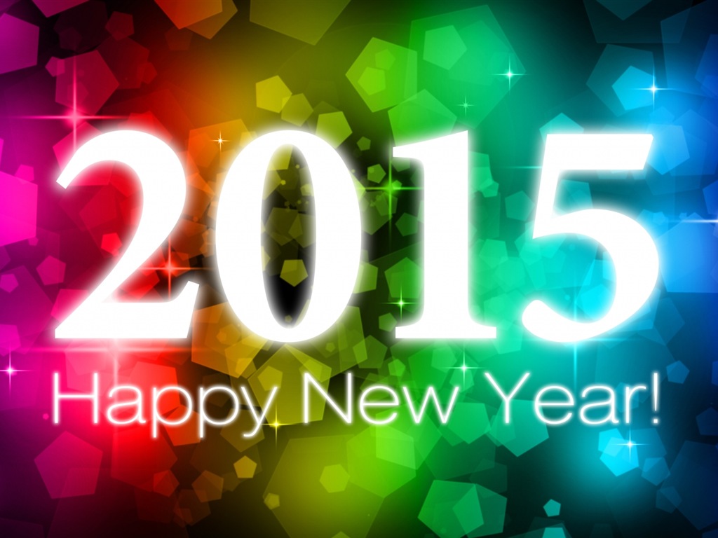 2015 Nový rok téma HD Tapety na plochu (1) #1 - 1024x768