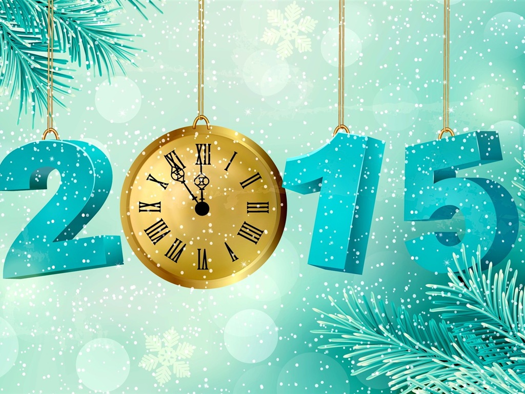 2015 New Year theme HD wallpapers (1) #2 - 1024x768