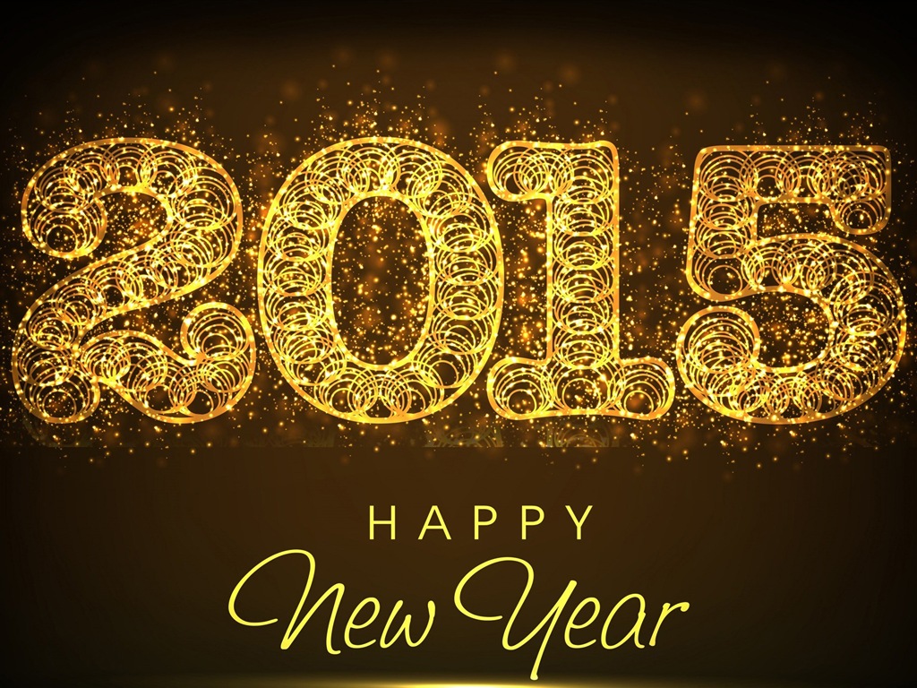 2015 Новый год тема HD обои (2) #5 - 1024x768