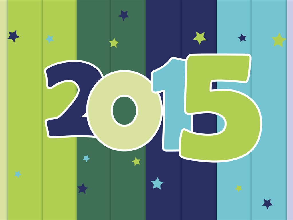 2015 Новый год тема HD обои (2) #11 - 1024x768