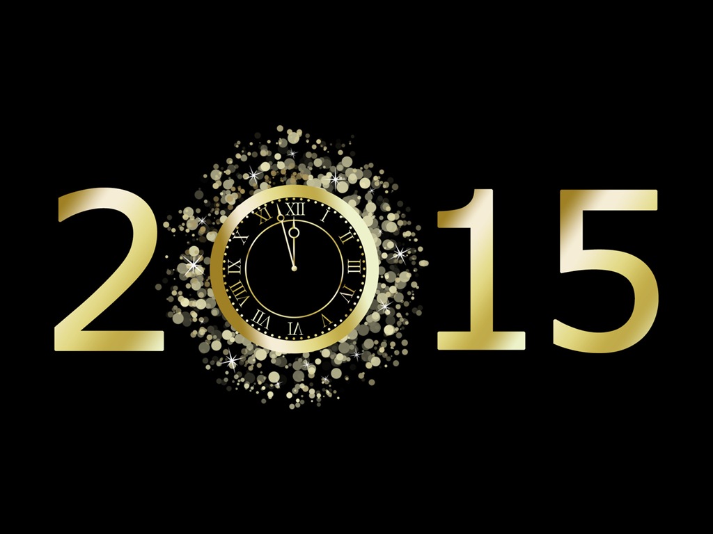 2015 Новый год тема HD обои (2) #12 - 1024x768
