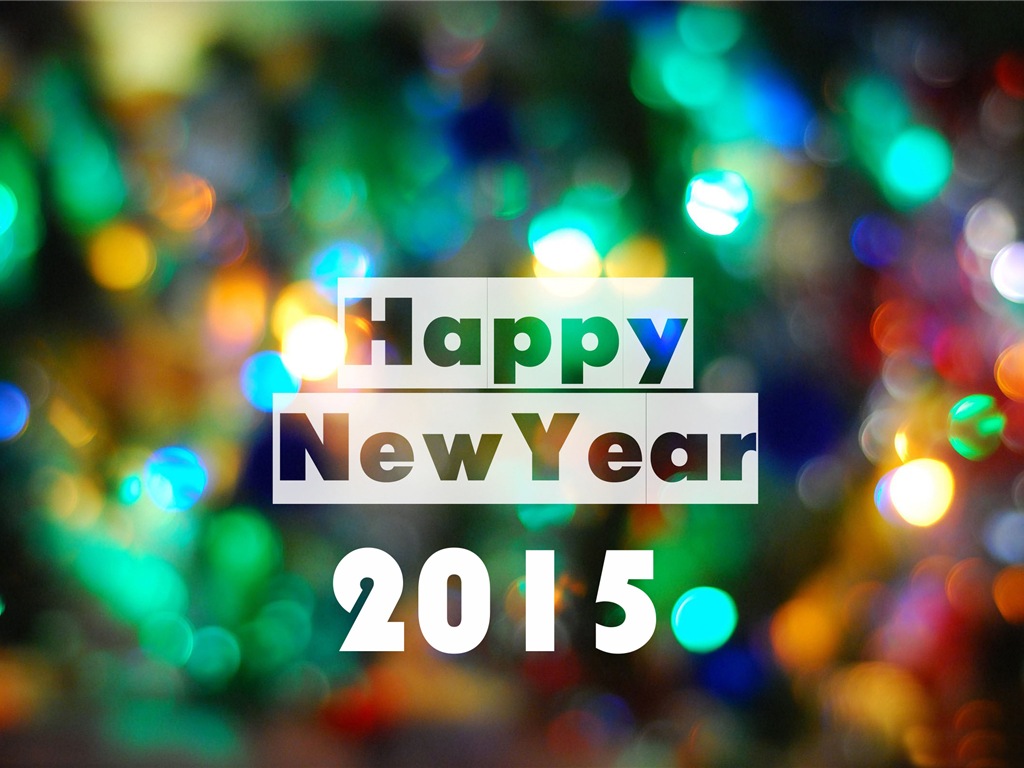 2015 Новый год тема HD обои (2) #14 - 1024x768