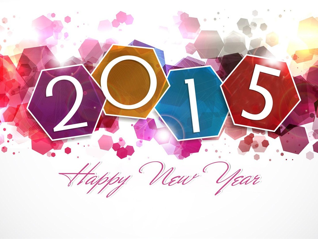 2015 Новый год тема HD обои (2) #17 - 1024x768