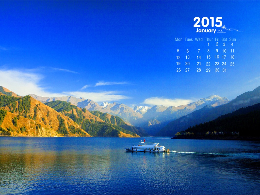 January 2015 calendar wallpaper (1) #17 - 1024x768