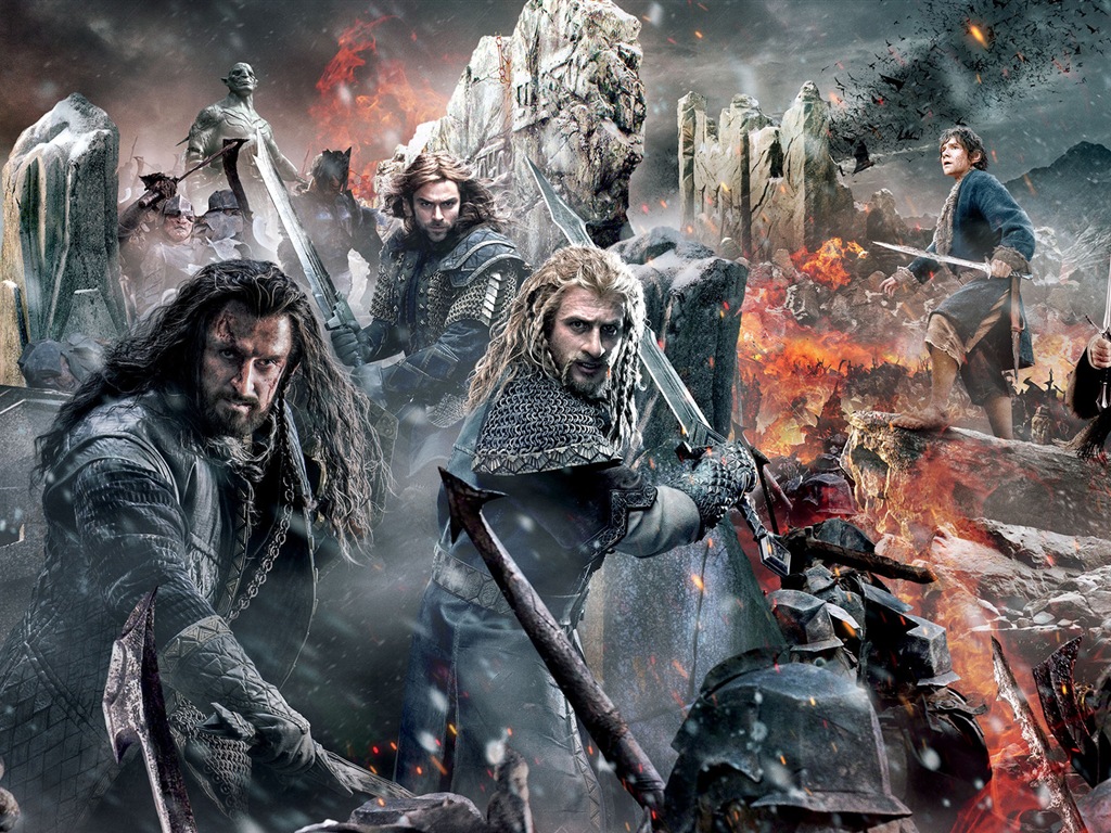 El Hobbit: La Batalla de los Cinco Ejércitos, fondos de pantalla de películas de alta definición #1 - 1024x768