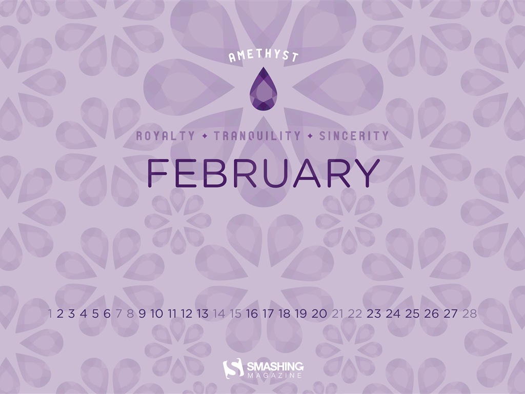 February 2015 Calendar wallpaper (2) #2 - 1024x768