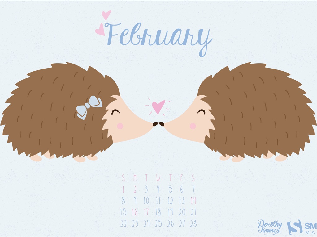 February 2015 Calendar wallpaper (2) #9 - 1024x768