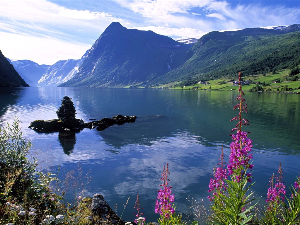 Wallpapers hermosas nórdicos HD paisajes naturales #5 - 1024x768