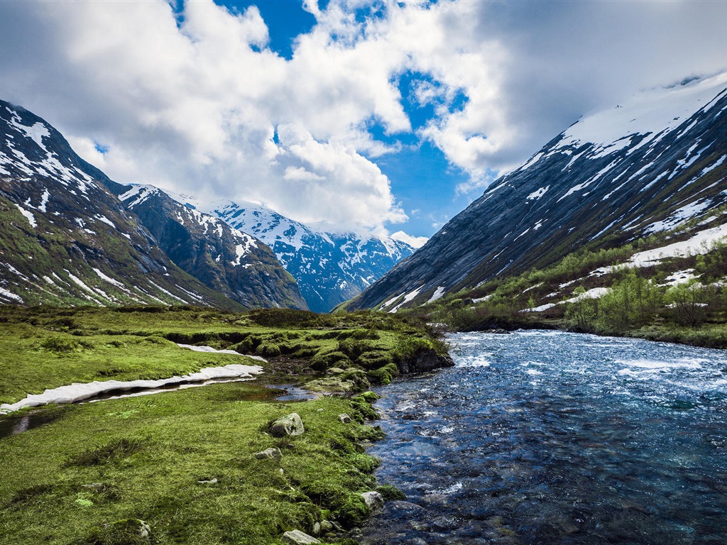 Wallpapers hermosas nórdicos HD paisajes naturales #6 - 1024x768