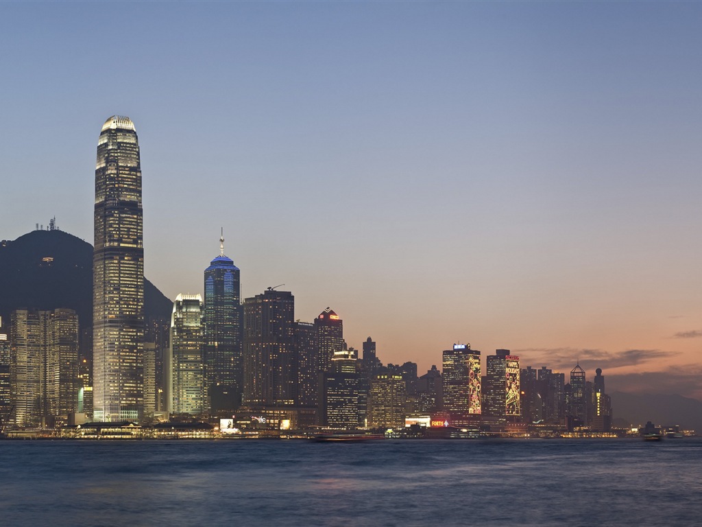 홍콩의 도시 풍경 아름다운 HD 배경 화면 #4 - 1024x768