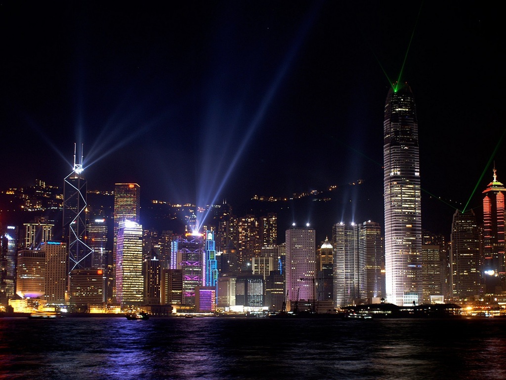 Paisaje urbano fondos de pantalla HD hermosas de Hong Kong #9 - 1024x768