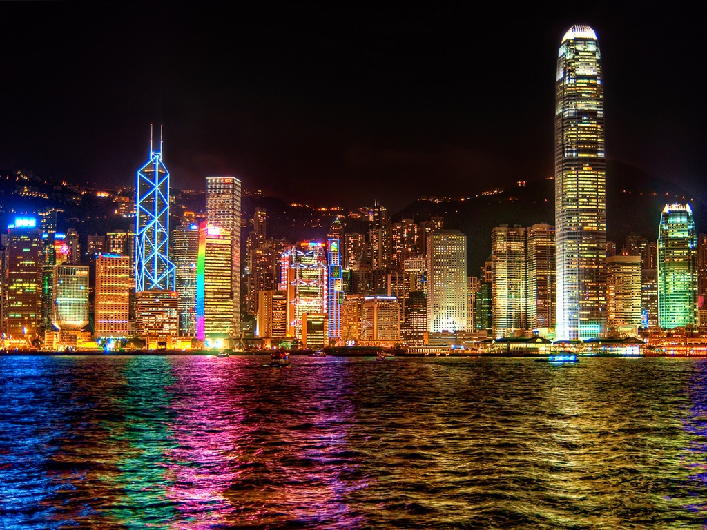 Paisaje urbano fondos de pantalla HD hermosas de Hong Kong #13 - 1024x768