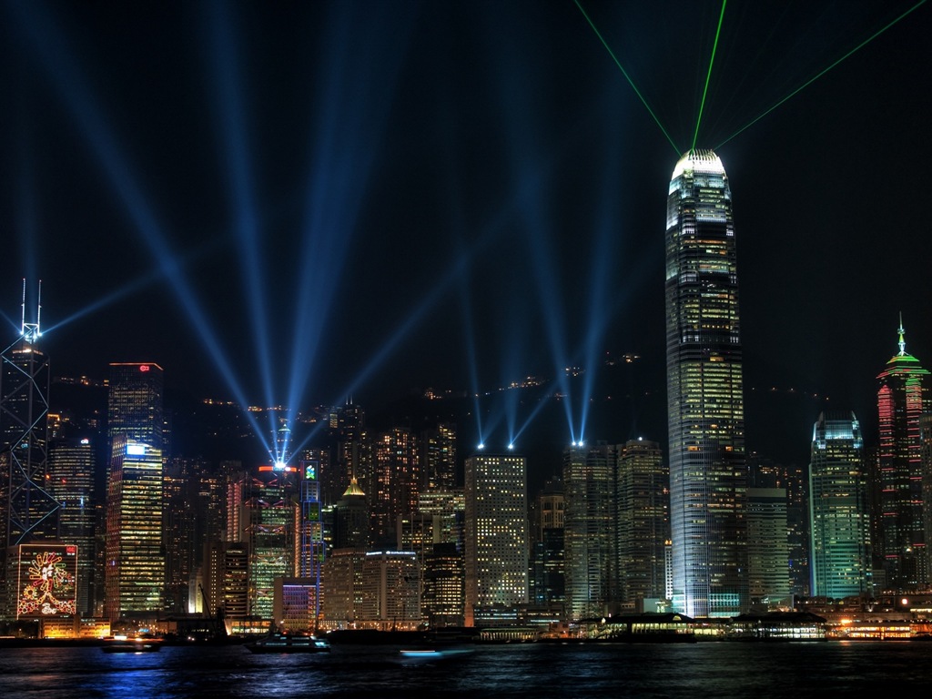 홍콩의 도시 풍경 아름다운 HD 배경 화면 #14 - 1024x768
