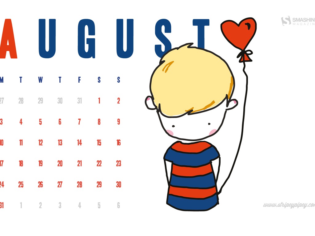 August 2015 Kalender Wallpaper (2) #10 - 1024x768