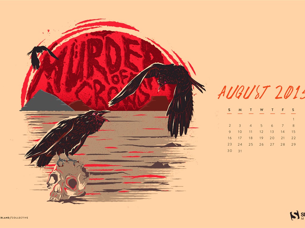 August 2015 Kalender Wallpaper (2) #17 - 1024x768