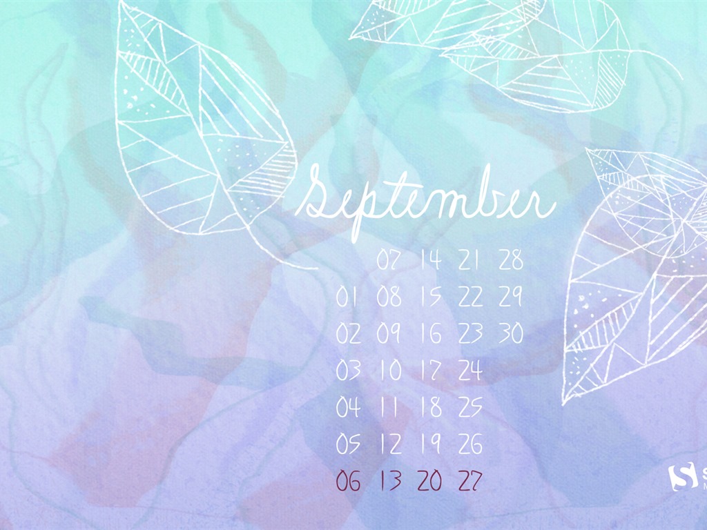 Сентябрь 2015 календарный обои (2) #8 - 1024x768