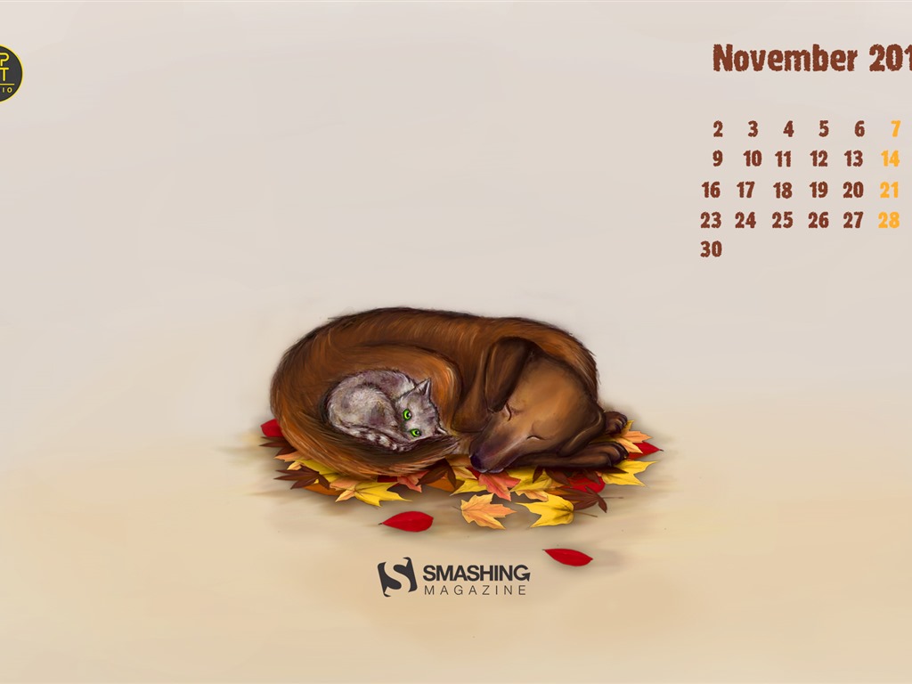 November 2015 Kalender Wallpaper (2) #11 - 1024x768