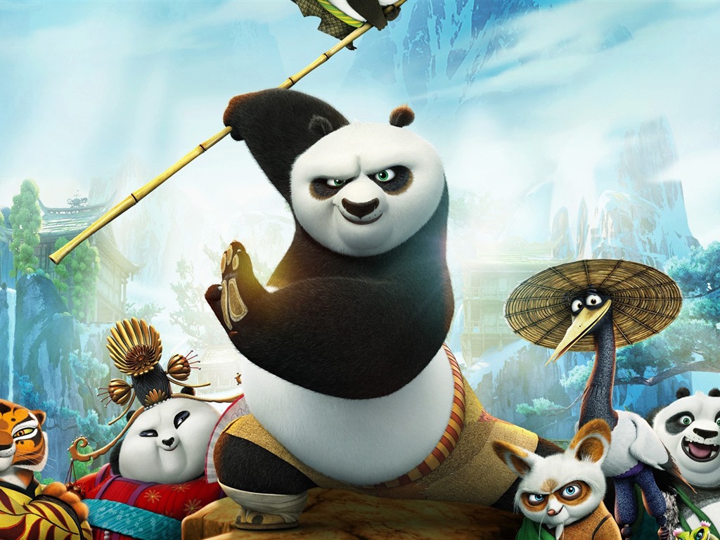 Kung Fu Panda 3, fondos de pantalla de alta definición de películas #1 - 1024x768