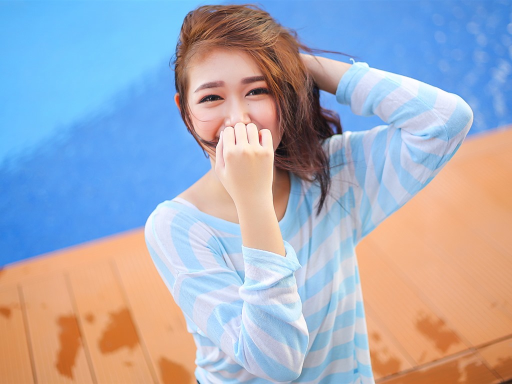 순수하고 사랑스러운 젊은 아시아 여자의 HD 월페이퍼 컬렉션 (1) #23 - 1024x768
