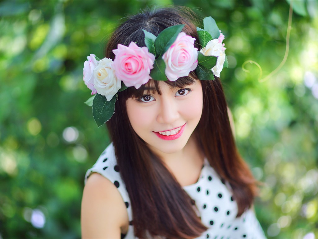 순수하고 사랑스러운 젊은 아시아 여자의 HD 월페이퍼 컬렉션 (1) #37 - 1024x768