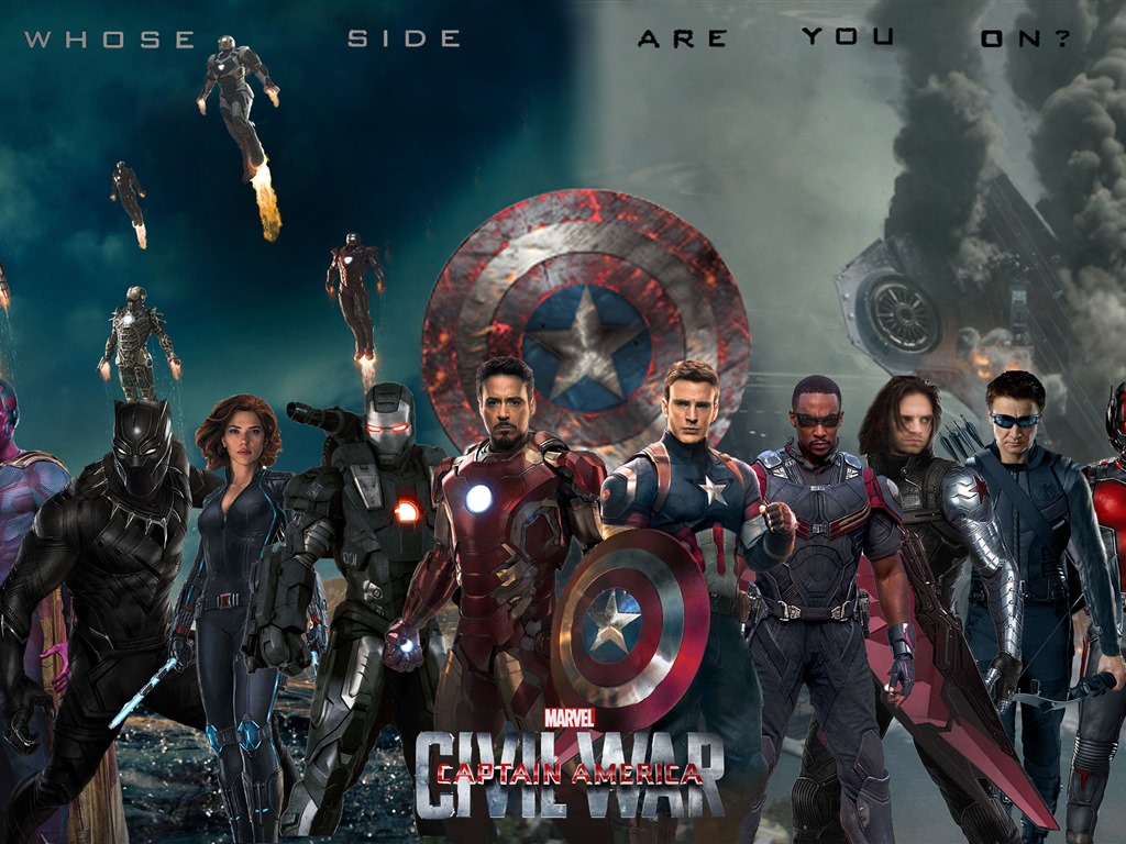 Capitán América: guerra civil, fondos de pantalla de alta definición de películas #11 - 1024x768