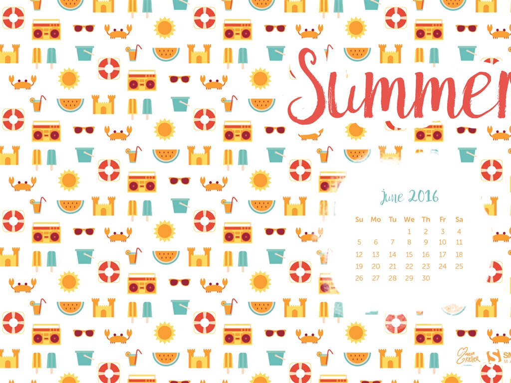 June 2016 calendar wallpaper (2) #18 - 1024x768