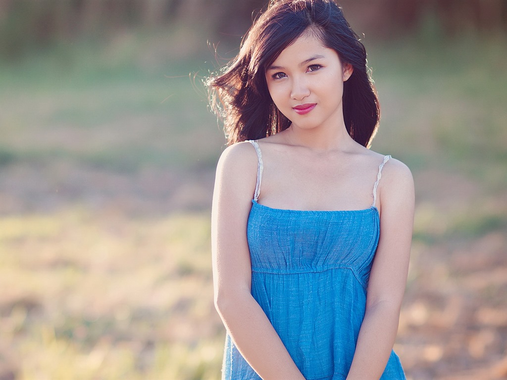 순수하고 사랑스러운 젊은 아시아 여자의 HD 월페이퍼 컬렉션 (2) #6 - 1024x768