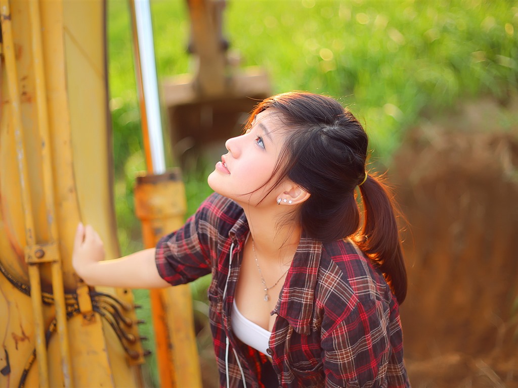 Reine und schöne junge asiatische Mädchen HD-Wallpaper  Kollektion (2) #14 - 1024x768