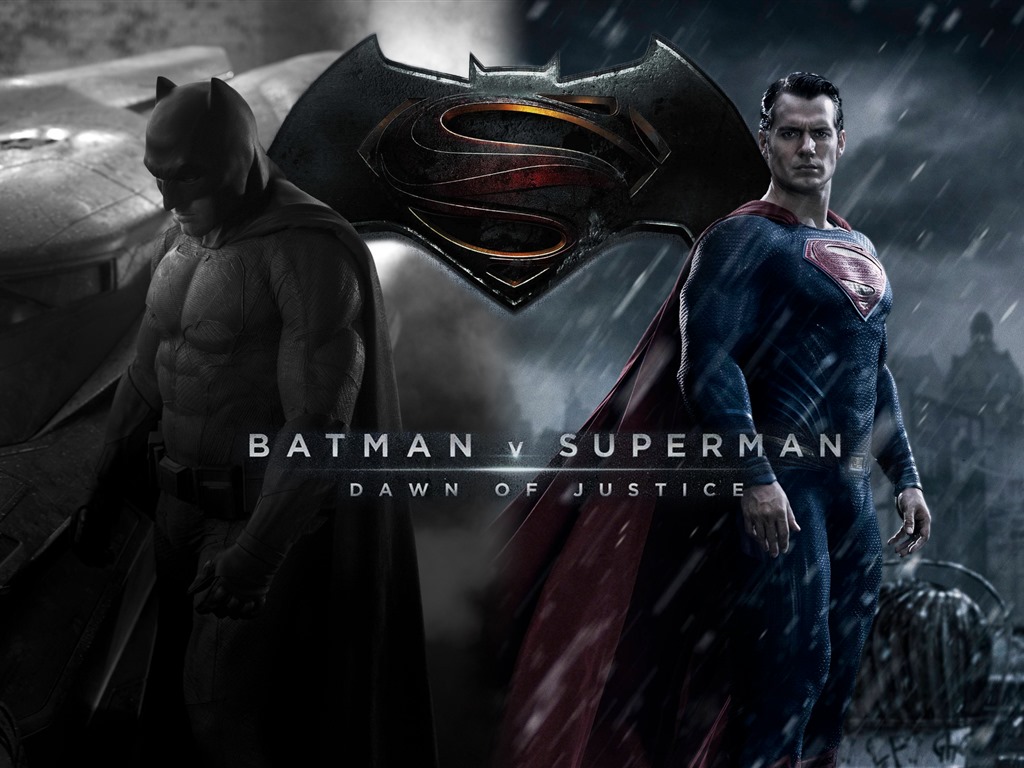 фильм HD обои Рассвет Справедливости, 2016: Бэтмен против Супермена #3 - 1024x768