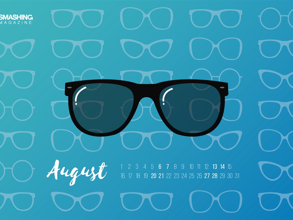 Август 2016 обои календарь (2) #16 - 1024x768