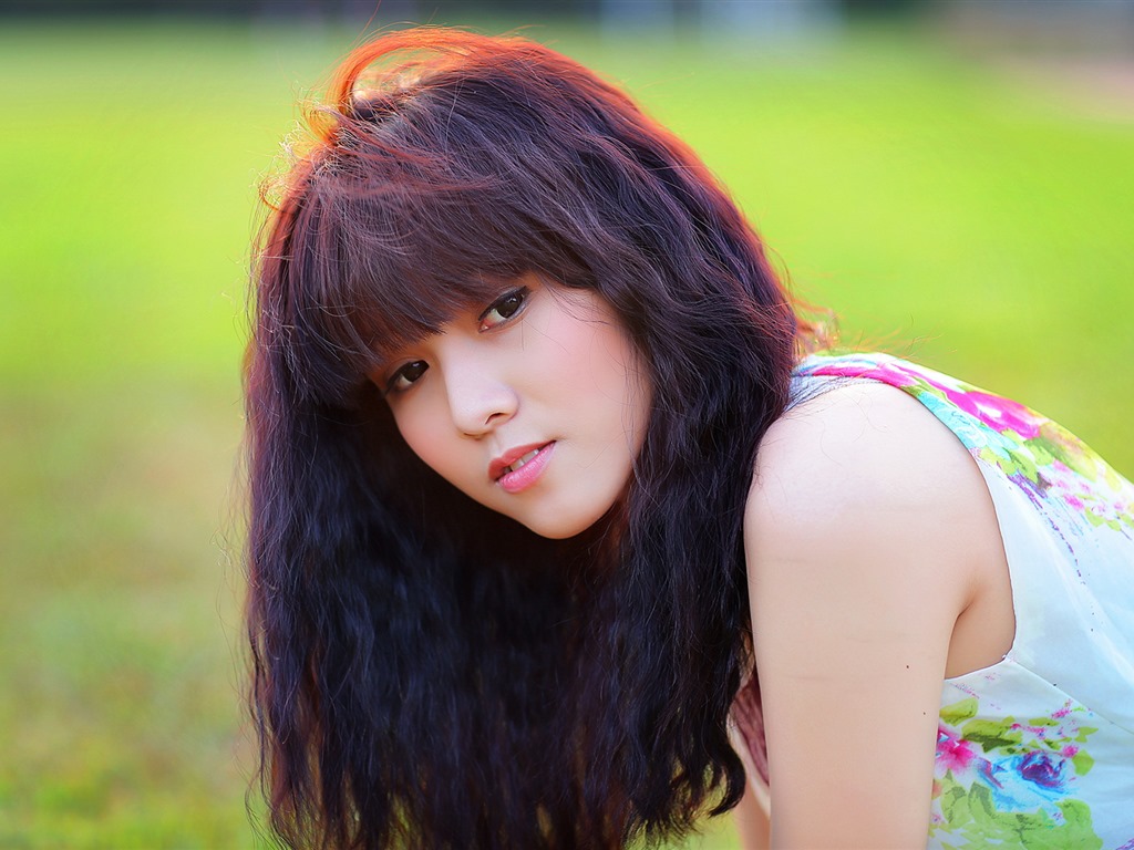 순수하고 사랑스러운 젊은 아시아 여자의 HD 월페이퍼 컬렉션 (3) #1 - 1024x768