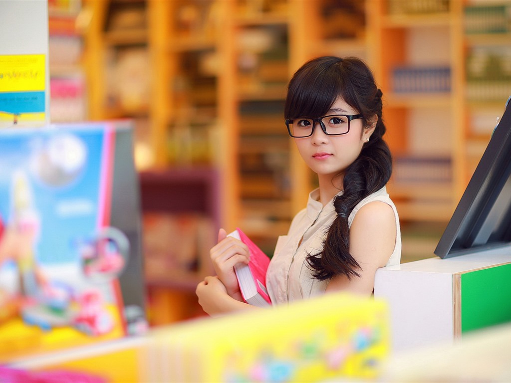 Reine und schöne junge asiatische Mädchen HD-Wallpaper  Kollektion (3) #25 - 1024x768