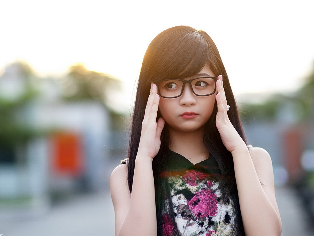 순수하고 사랑스러운 젊은 아시아 여자의 HD 월페이퍼 컬렉션 (3) #34 - 1024x768