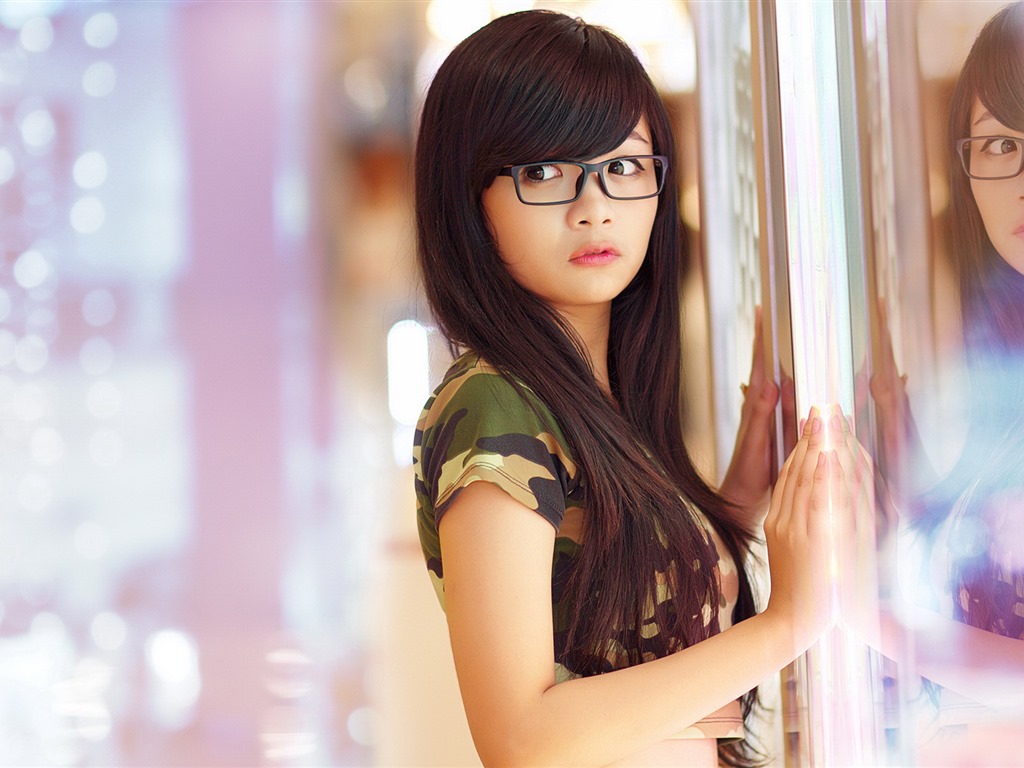 순수하고 사랑스러운 젊은 아시아 여자의 HD 월페이퍼 컬렉션 (3) #36 - 1024x768