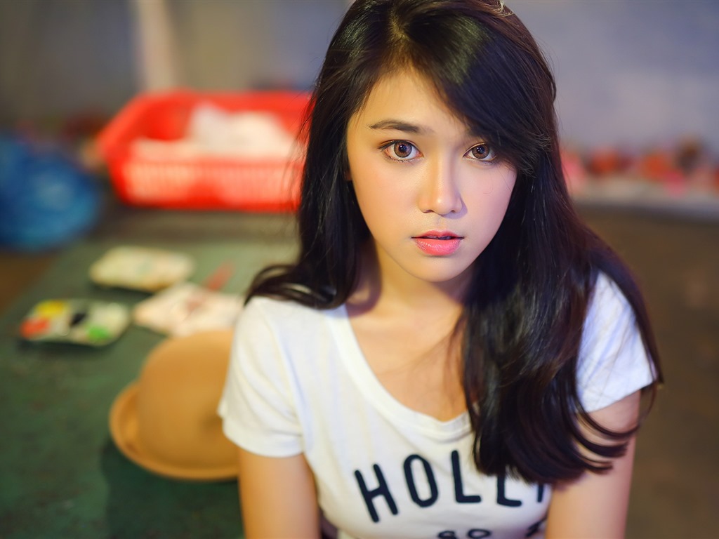 순수하고 사랑스러운 젊은 아시아 여자의 HD 월페이퍼 컬렉션 (3) #40 - 1024x768