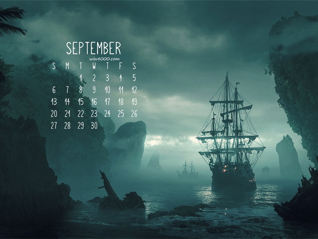 De septiembre de fondo de pantalla de calendario el año 2016 (1) #2 - 1024x768