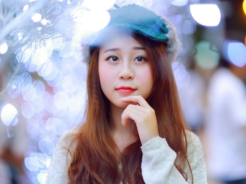 순수하고 사랑스러운 젊은 아시아 여자의 HD 월페이퍼 컬렉션 (4) #1 - 1024x768