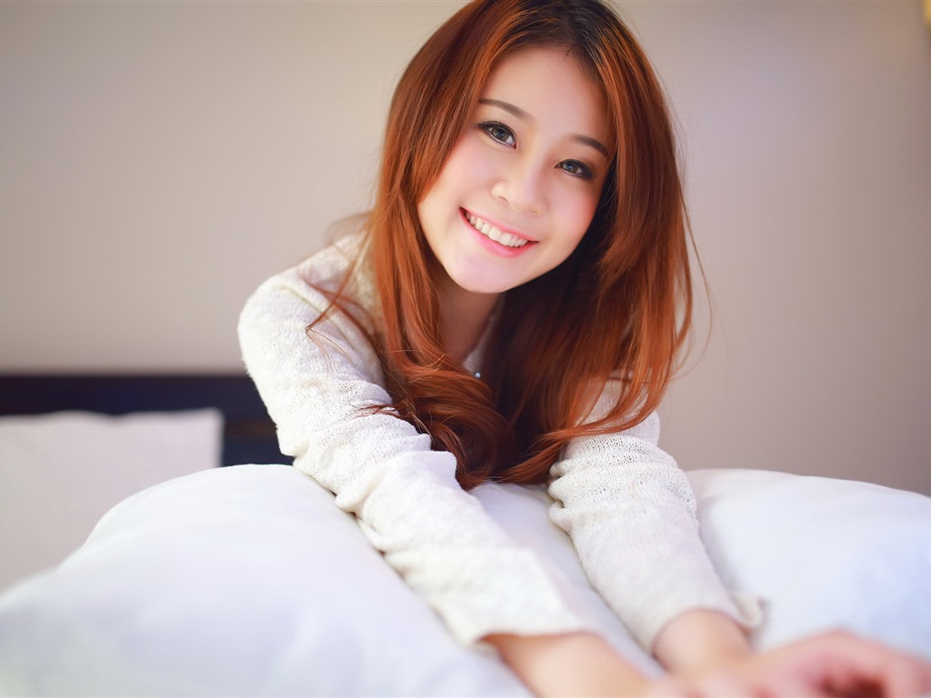 순수하고 사랑스러운 젊은 아시아 여자의 HD 월페이퍼 컬렉션 (4) #14 - 1024x768