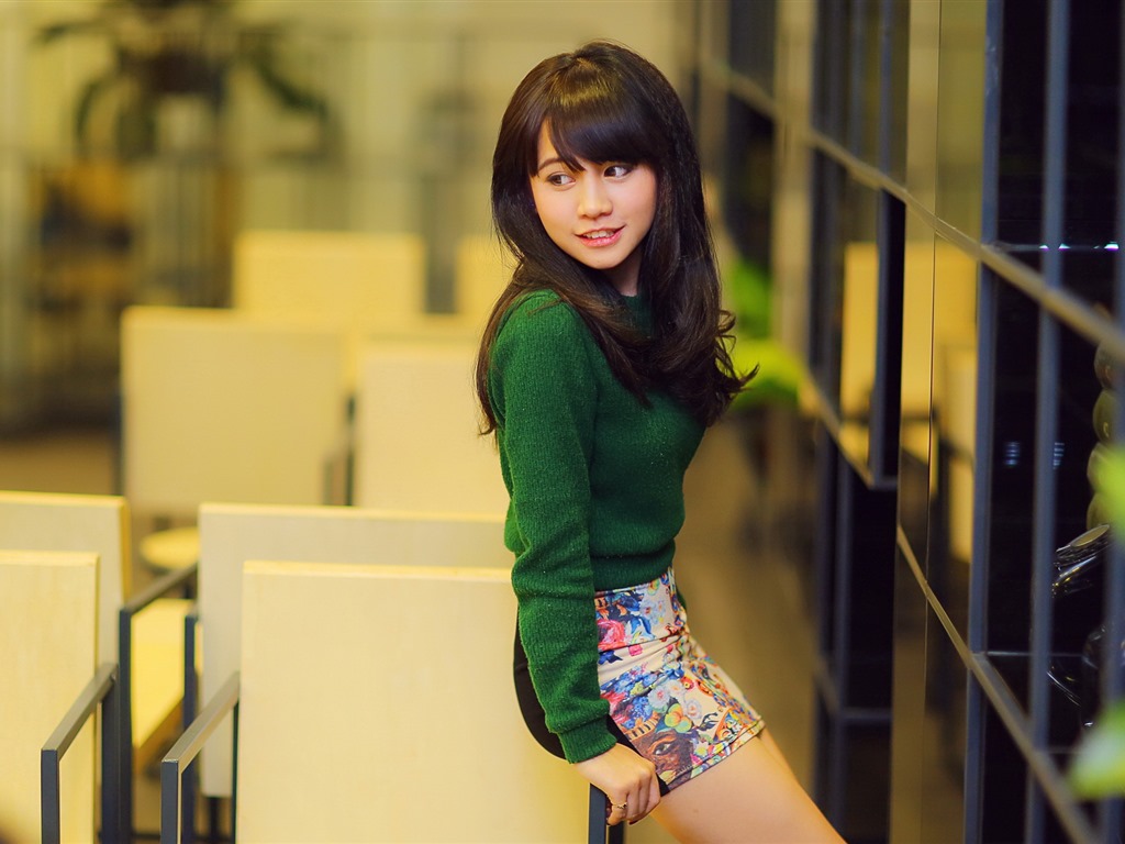 Reine und schöne junge asiatische Mädchen HD-Wallpaper  Kollektion (4) #19 - 1024x768