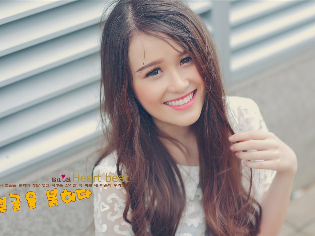 순수하고 사랑스러운 젊은 아시아 여자의 HD 월페이퍼 컬렉션 (4) #22 - 1024x768