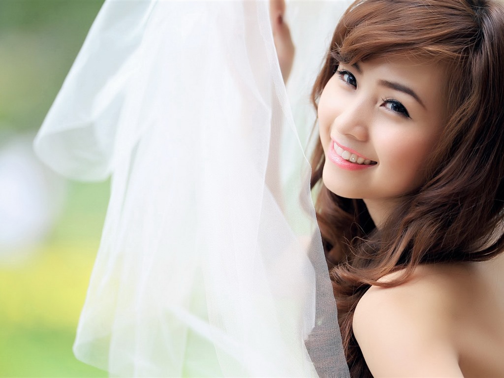 순수하고 사랑스러운 젊은 아시아 여자의 HD 월페이퍼 컬렉션 (4) #23 - 1024x768