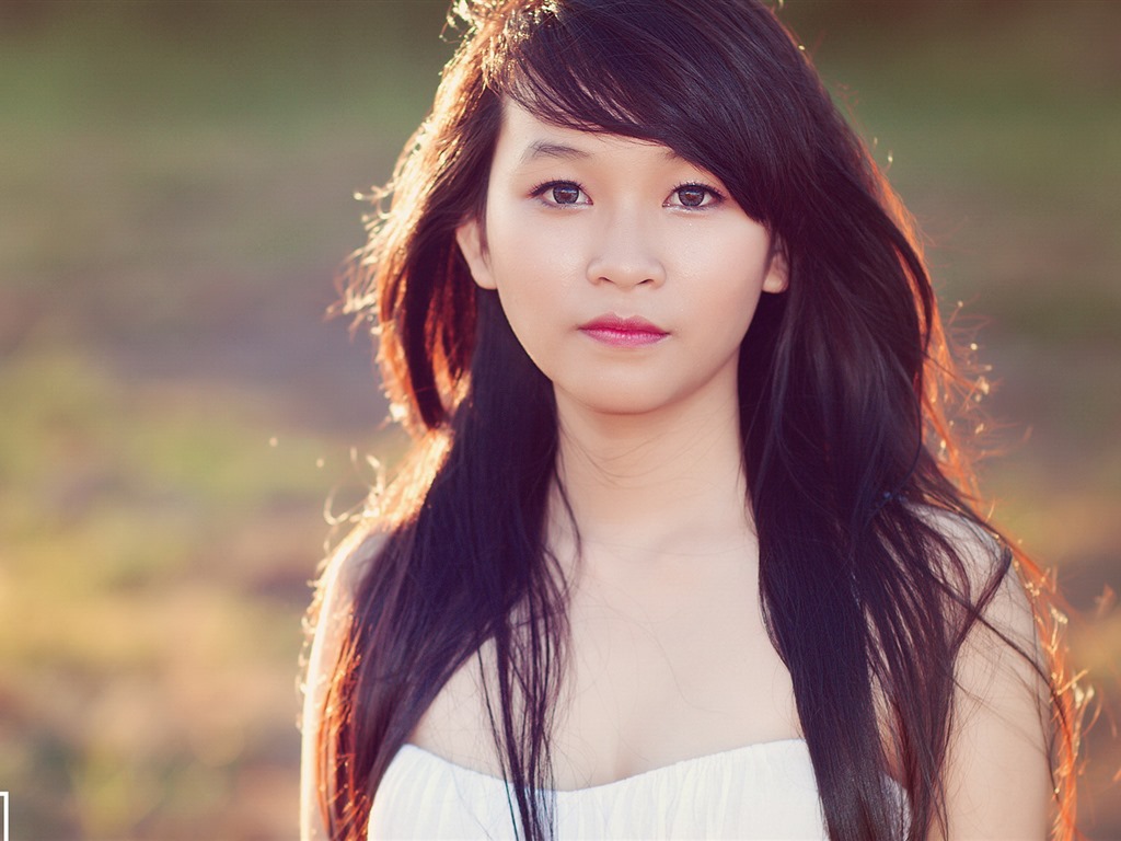 순수하고 사랑스러운 젊은 아시아 여자의 HD 월페이퍼 컬렉션 (4) #25 - 1024x768