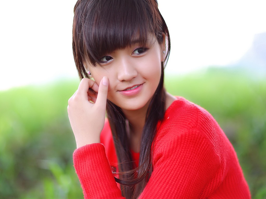 순수하고 사랑스러운 젊은 아시아 여자의 HD 월페이퍼 컬렉션 (4) #28 - 1024x768