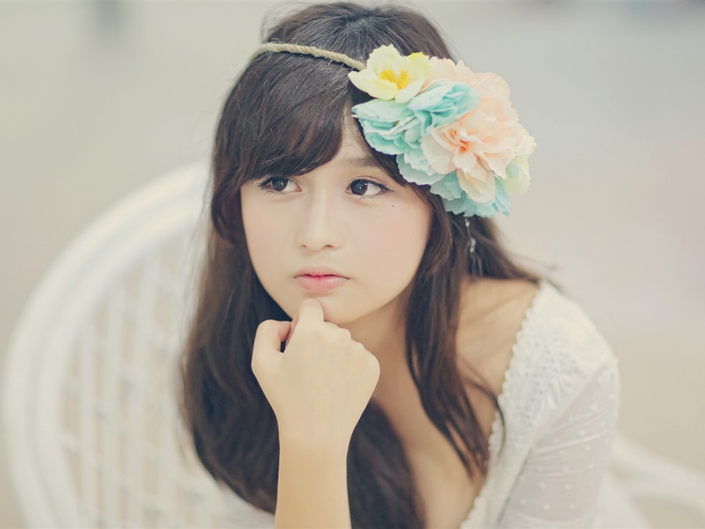 Pure et belle jeune fille asiatique fonds d'écran HD collection (5) #9 - 1024x768