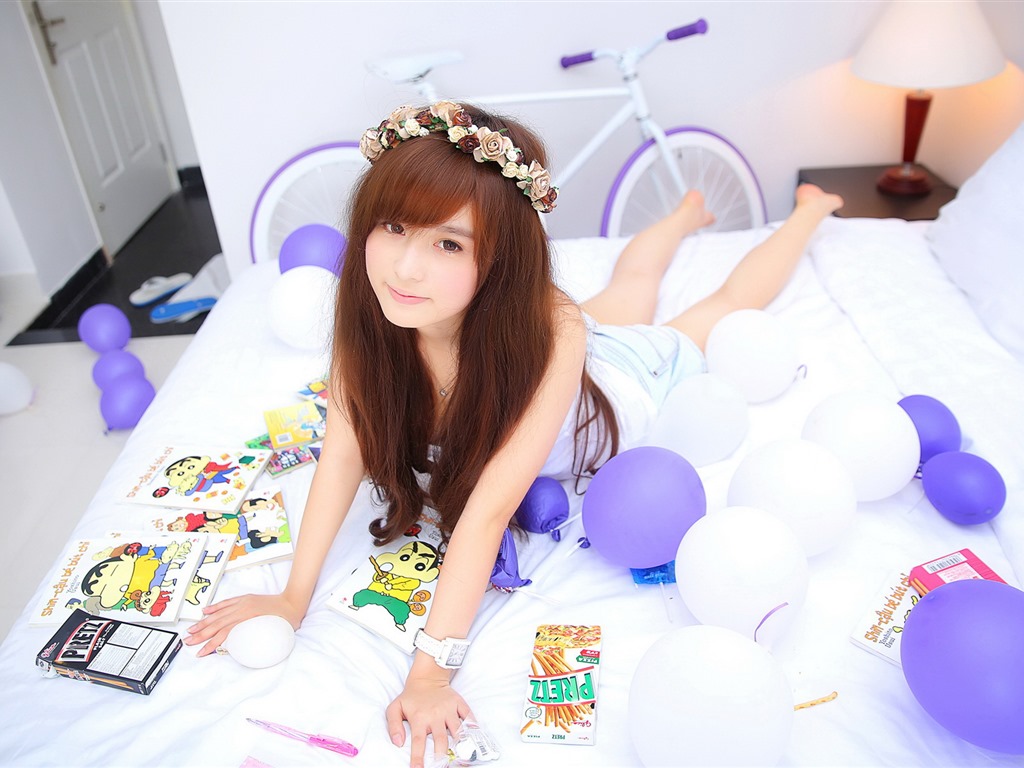 Reine und schöne junge asiatische Mädchen HD-Wallpaper  Kollektion (5) #21 - 1024x768