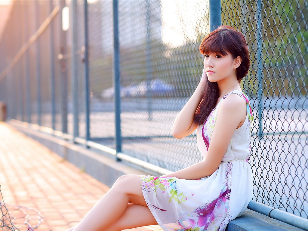 순수하고 사랑스러운 젊은 아시아 여자의 HD 월페이퍼 컬렉션 (5) #31 - 1024x768