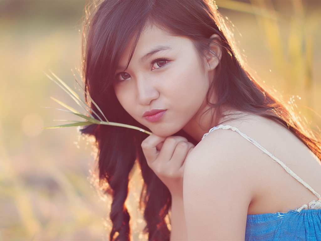 Reine und schöne junge asiatische Mädchen HD-Wallpaper  Kollektion (5) #35 - 1024x768